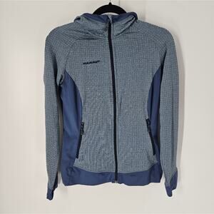 Mammut Blue Full Zip Elwha Hoodie XS